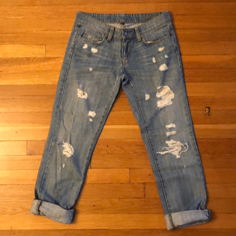 Carmar Ripped Boyfriend Jeans